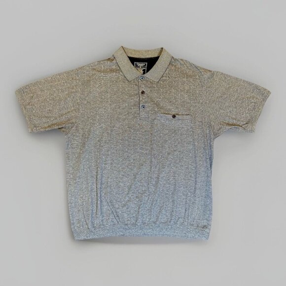 Classics by Palmland Polo Shirt Mens XL Gray Cotton Blend Short Sleeve Collared - Picture 2 of 9